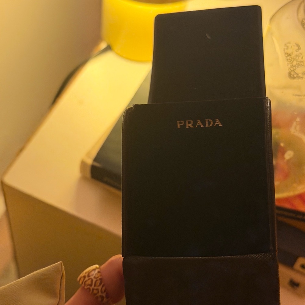 Prada Brown Tortoise Shell Rectangular Sunglasses - image 6